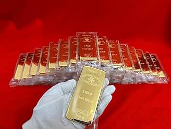 ゴールドバー1kgモデル　金の延べ棒　金塊インゴッド2個 ゴールドバー1kgモデルレプリカ 金の延べ棒 金塊インゴッド